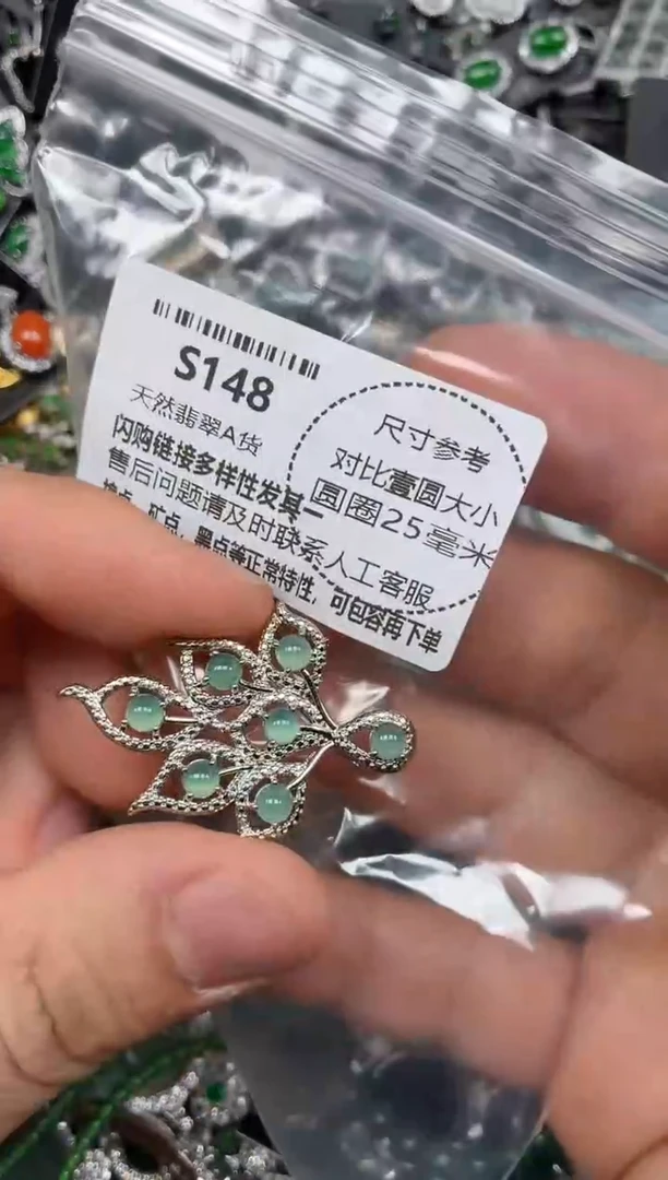 颈饰未镶嵌翡翠S148吊坠