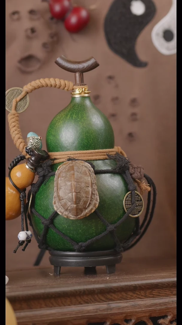 【闪购商品】337号精品天然大漆工艺防渗内胆酒葫芦~