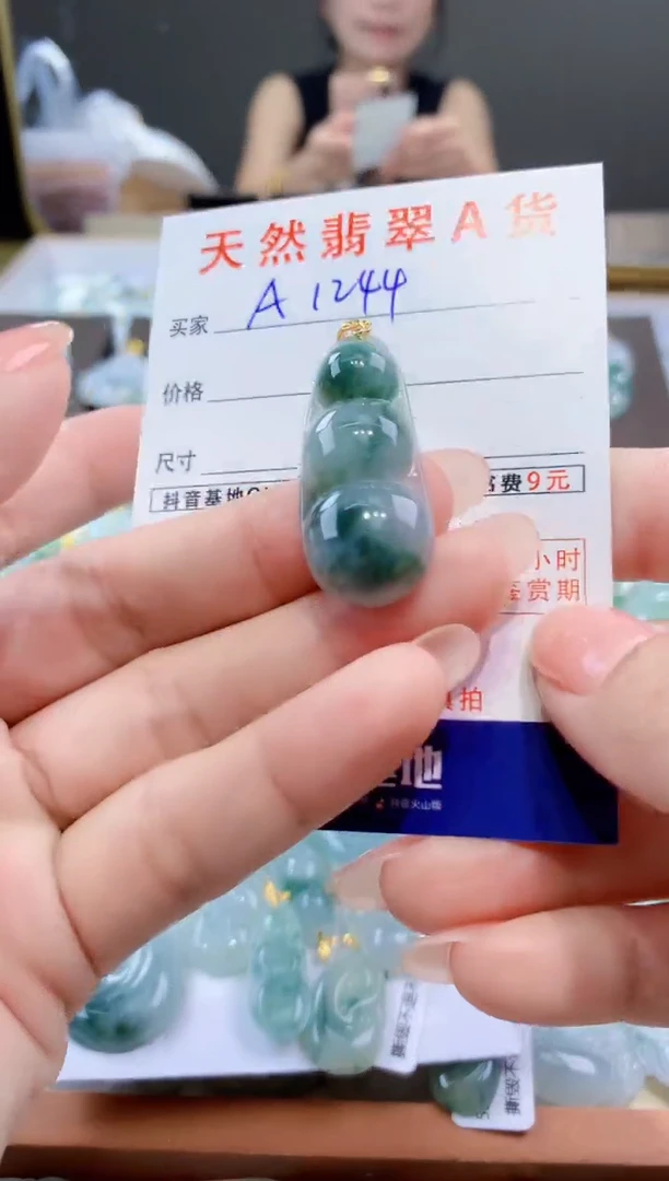 颈饰未镶嵌翡翠天然翡翠A货挂件