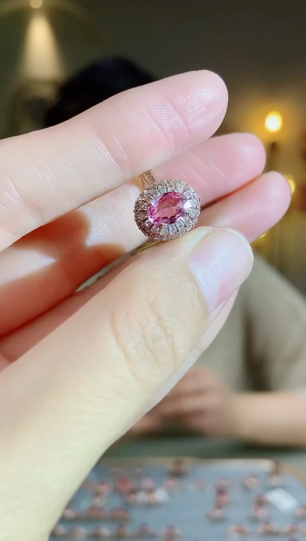 手饰彩色蓝宝石银S925镶嵌手饰