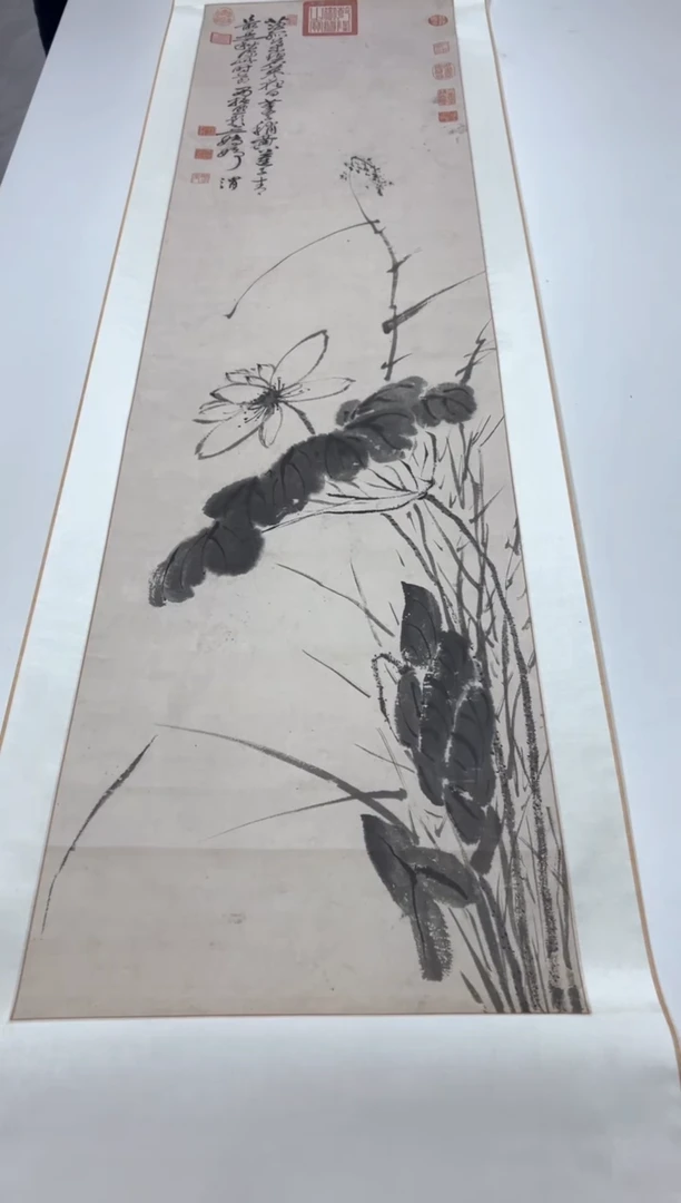 【复刻品】徐渭 荷花轴