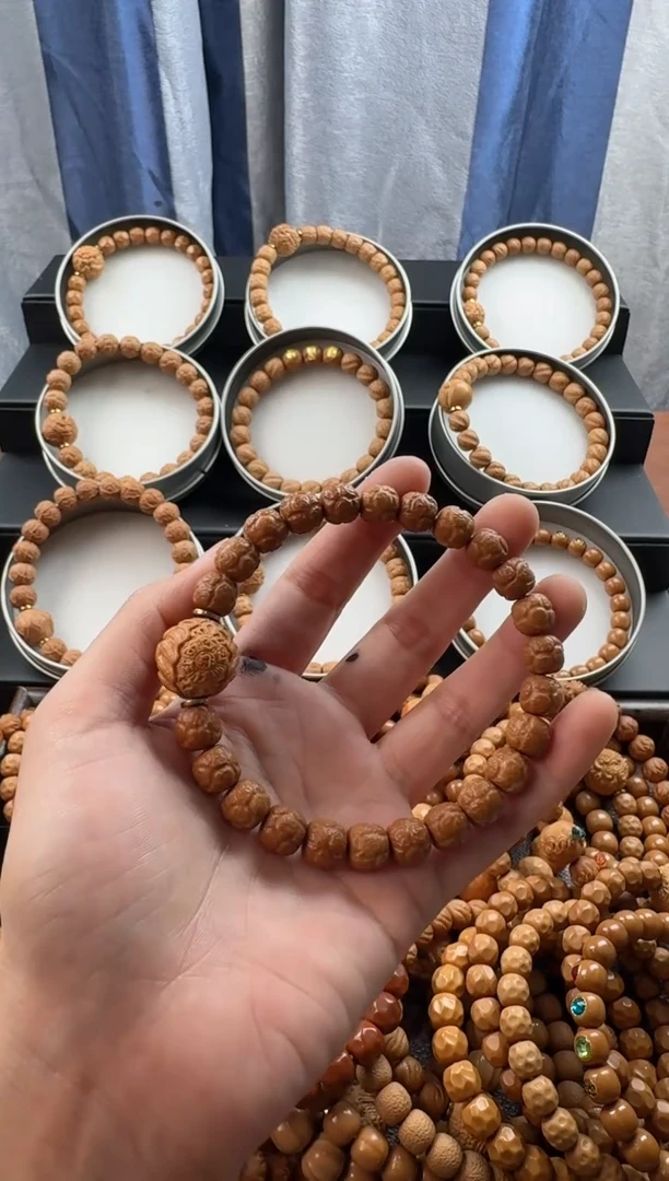 手串猴头核桃饕餮手工二等返油