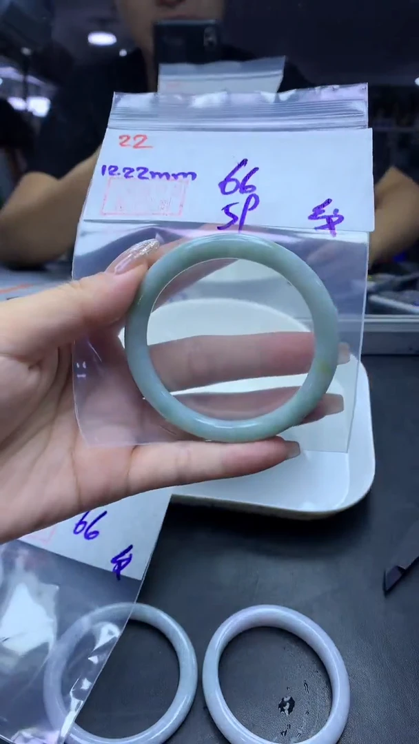 未镶嵌定制翡翠22手镯59纹+66元+拍一发一