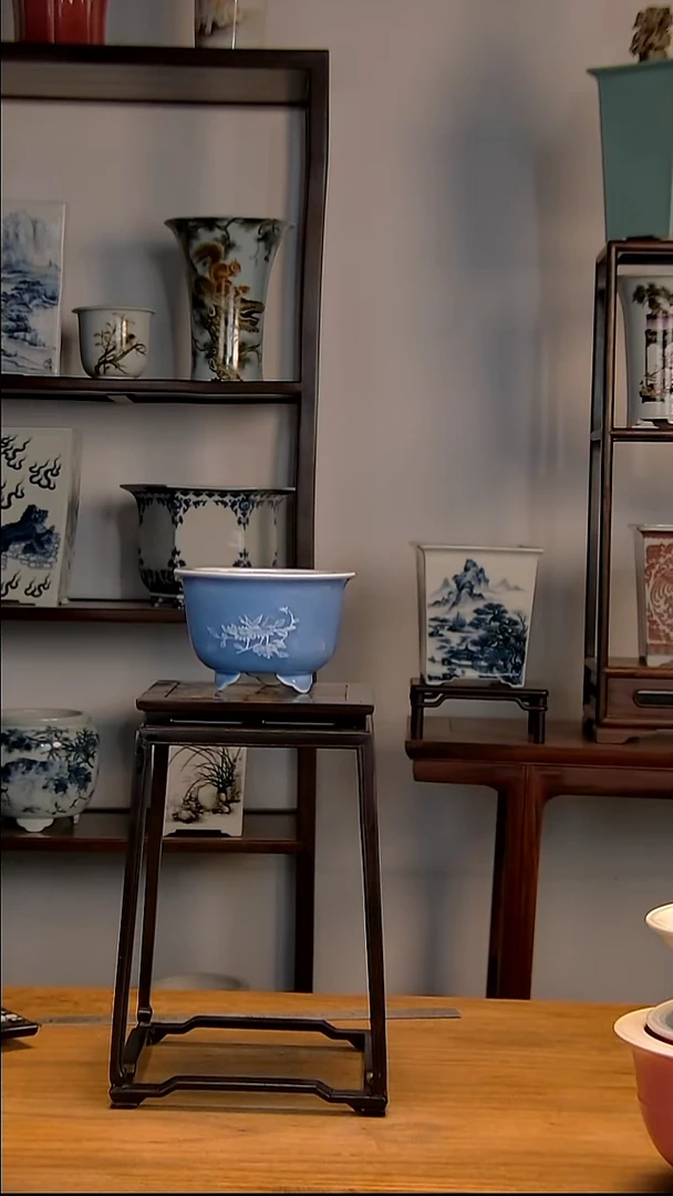 景德镇手工陶瓷花盆