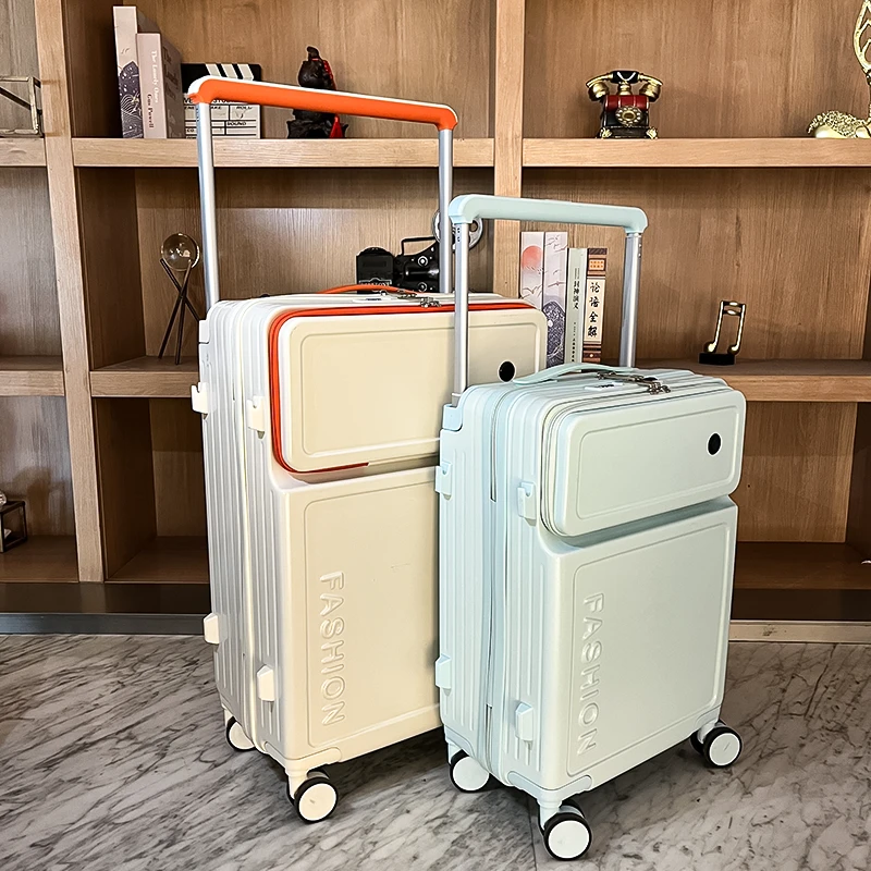 前拉杆箱有学生时尚防水防刮防爆拉杆箱普通密码锁前新霞客行李箱