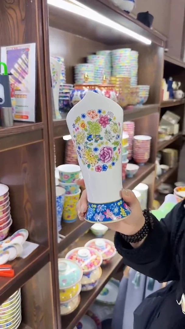 【闪购商品】瓷片8英寸深盘6个景德镇陶瓷【秦坊】