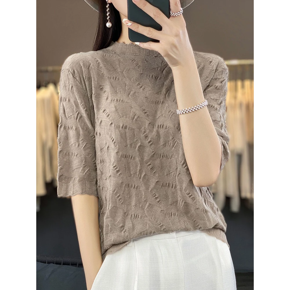 ZHANGLIXI夏季新款经典时尚羊毛衫YM-QHNS-2362