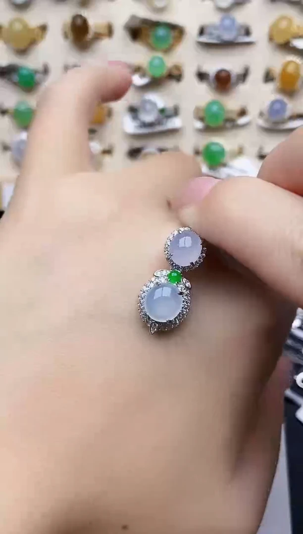 银S925镶嵌戒指翡翠74