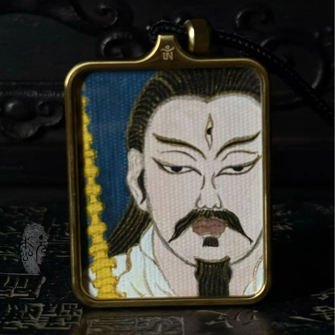 龙虎·本元  师傅纯手写手绘矿物质颜料【雷主】福牌5X4吊坠书法