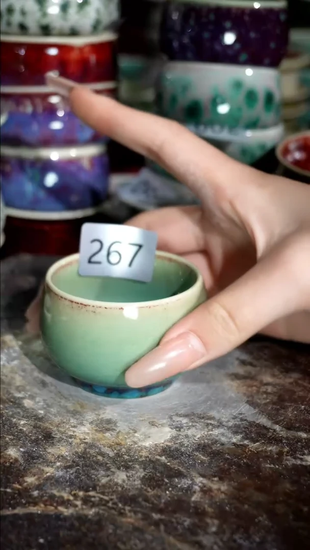 摆件精品窑变钧瓷茶器