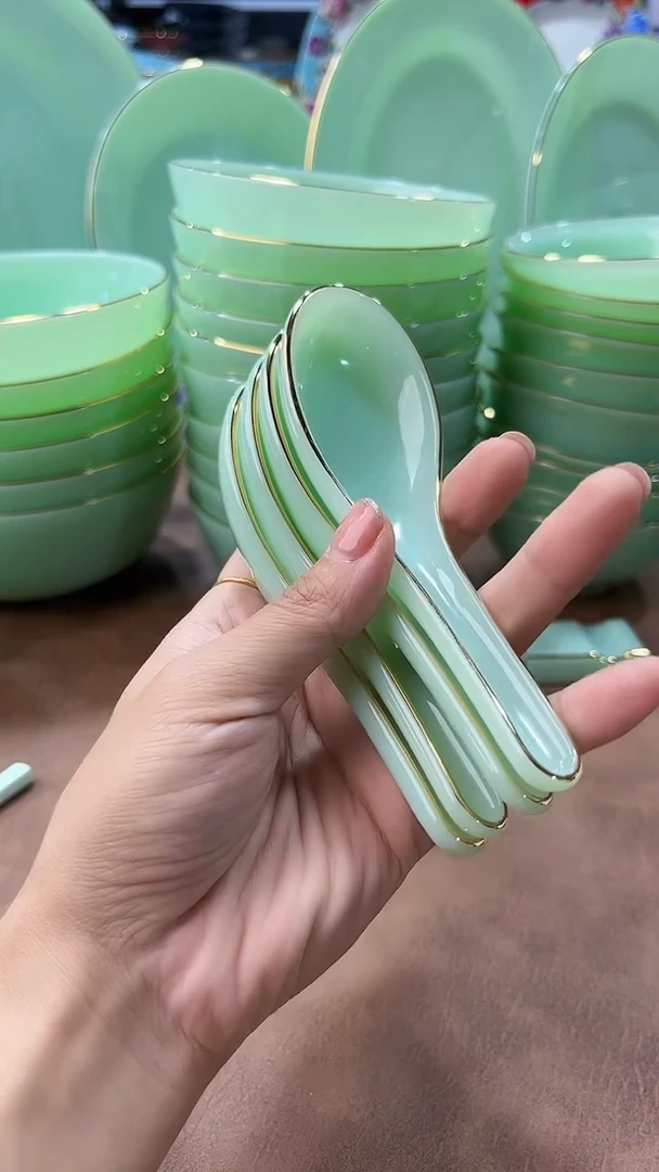 玉瓷勺子4个景德镇餐具