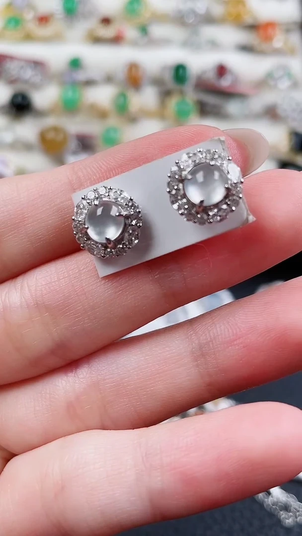 银S925镶嵌戒指翡翠175