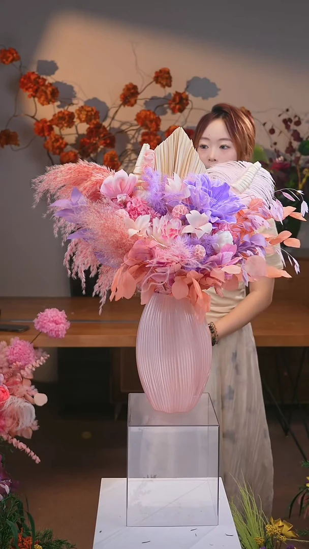 图片款式：单花束+花瓶
