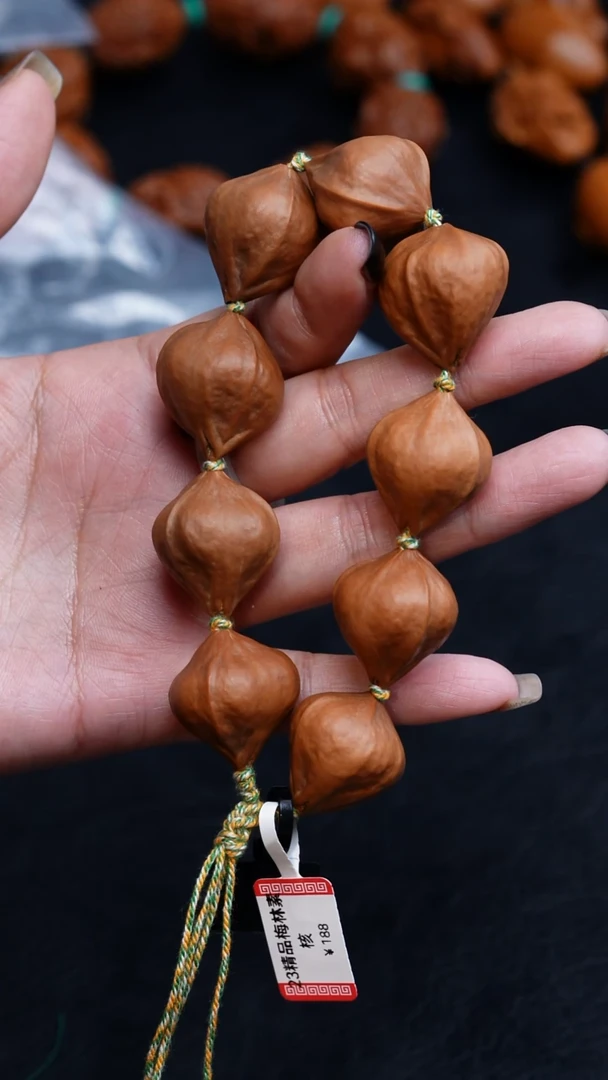 【闪购商品】橄榄核手串/手链23短圆原皮素珠