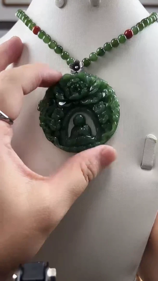 颈饰未镶嵌和田玉悟道v