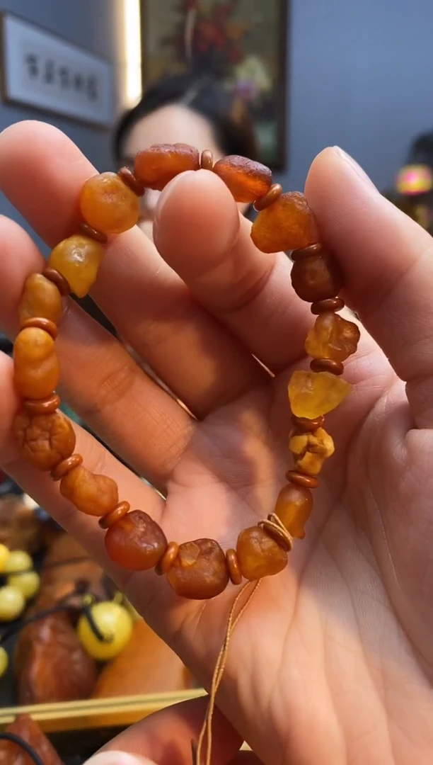 手链琥珀未镶嵌手串
