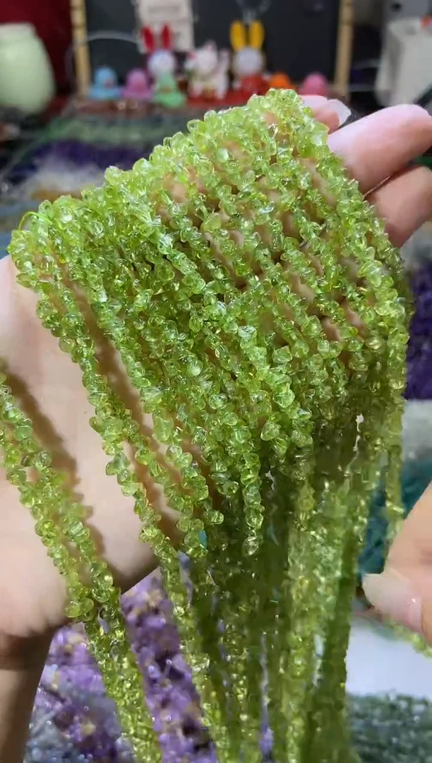 水晶珠宝半成品未镶嵌橄榄