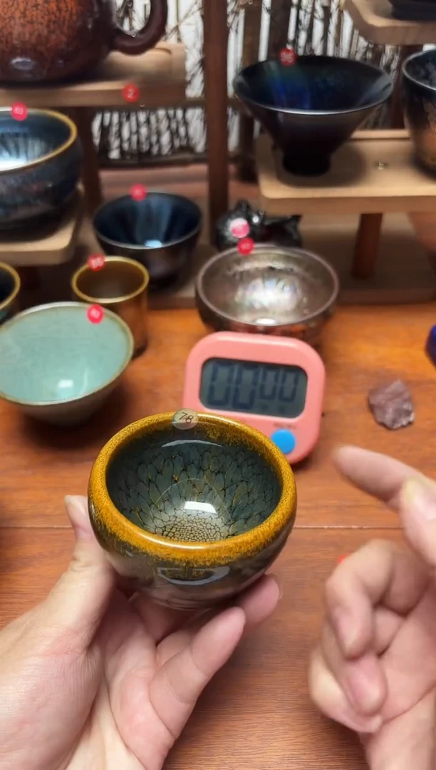 茶盏烬*生78号建盏工匠茶器