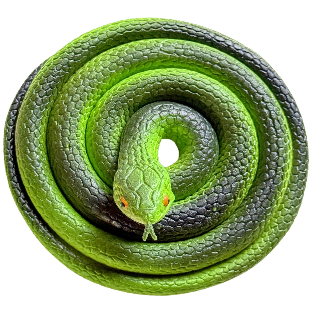 软胶蛇仿真蛇竹叶青眼镜蛇小青蛇幼儿园JDXK玩具吓人假蛇动物模型