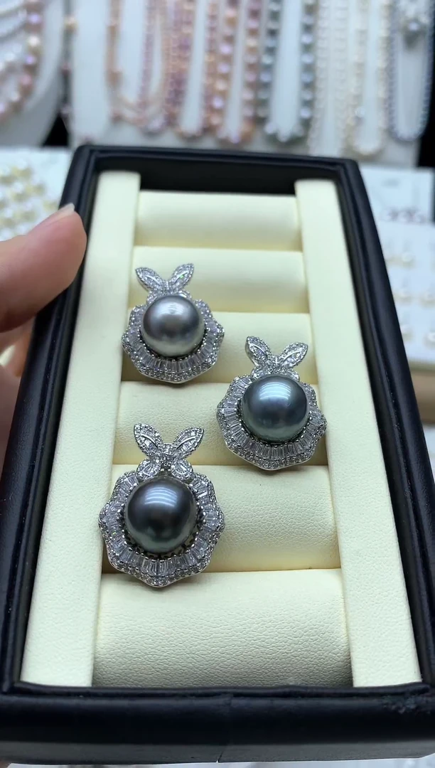 银S925镶嵌海水珍珠吊坠(不含链)多样性发其一