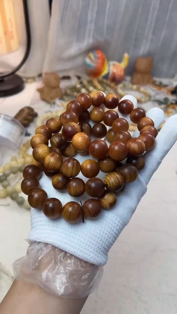 柏木无事牌红油崖柏单圈一条2604