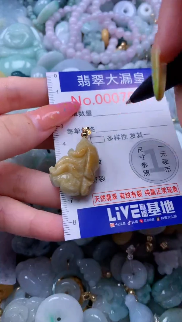 翡翠未镶嵌吊坠(不含链)7004