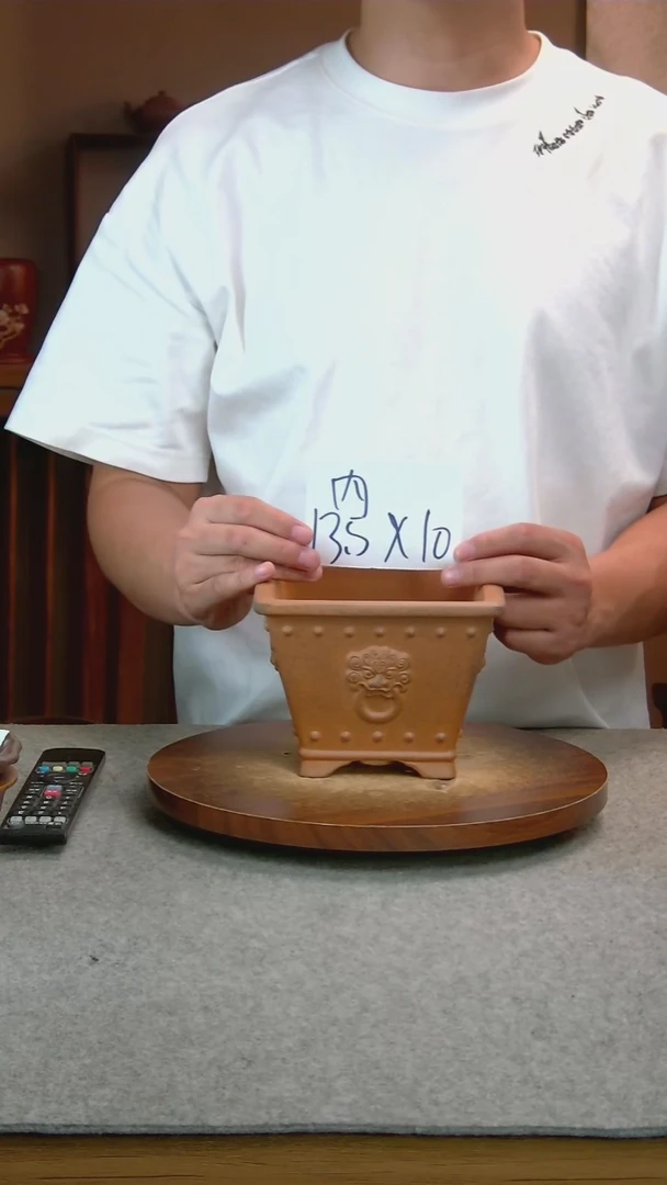 Q97艾砂宜兴紫砂花盆