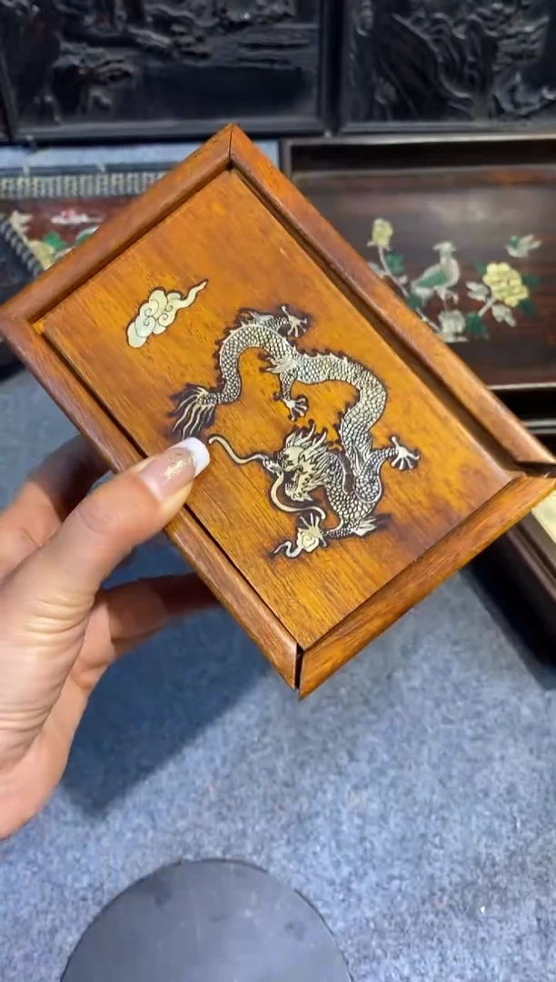 木紫檀拆件雕刻板以直播间实物为准微瑕老物件