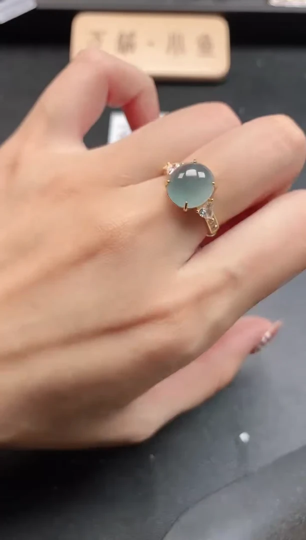 银S925镶嵌戒指翡翠511511