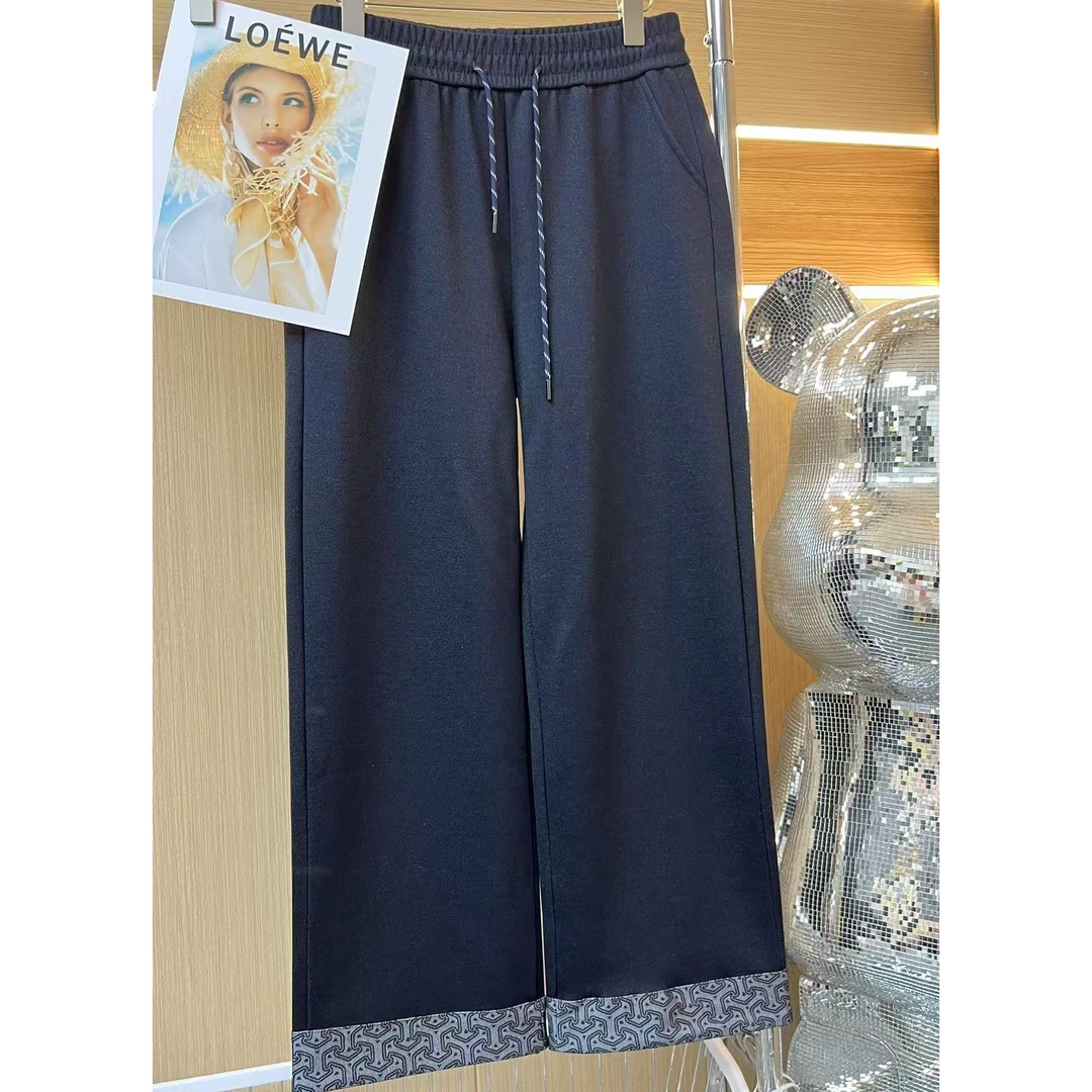 新翻边牛仔女秋款休闲气质显瘦百搭时尚水洗常规宽松