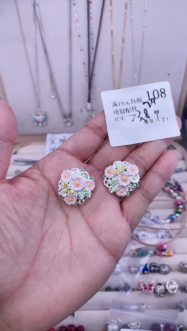 无足银纯银配件108
