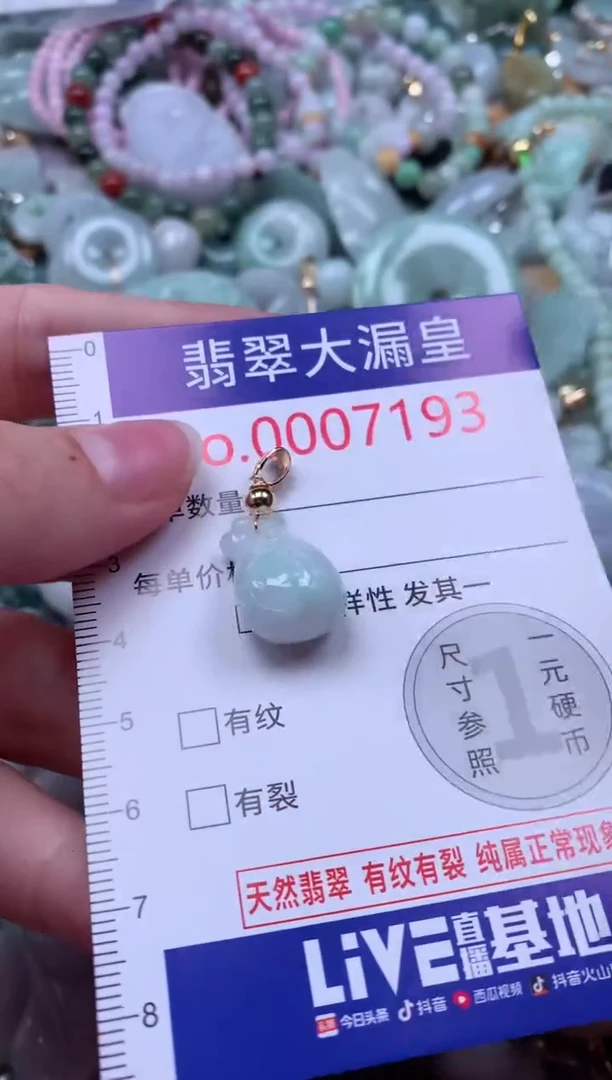 翡翠未镶嵌吊坠(不含链)7193