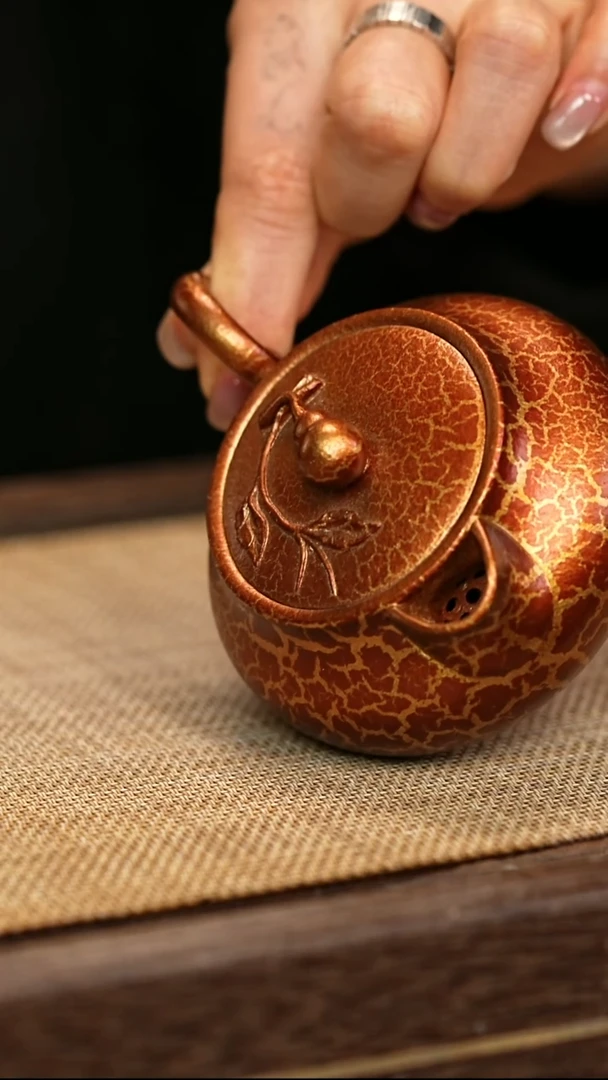 茶壶紫砂贝壳烧 葫芦壶