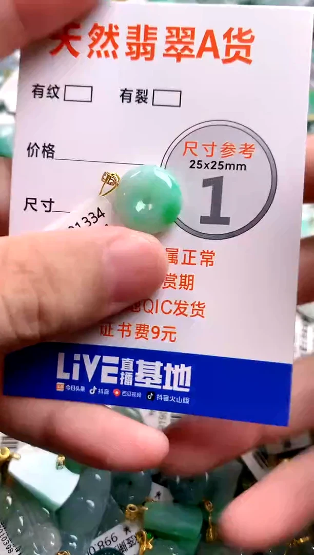 颈饰18K金镶嵌翡翠0482916769