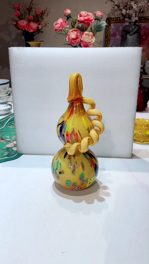【闪购商品】琉璃手工艺品老款黄色葫芦