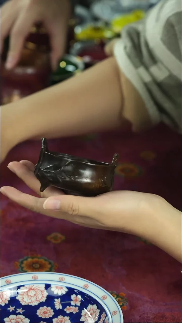 炸茶具 天冷了 围炉煮茶中~~