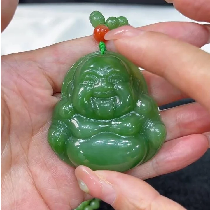 【老郑家】和田玉佛公挂件 （多样性发一件）464  带链子