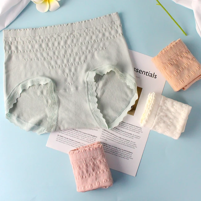 JXJ501【四条装】波点棉莫女士内裤