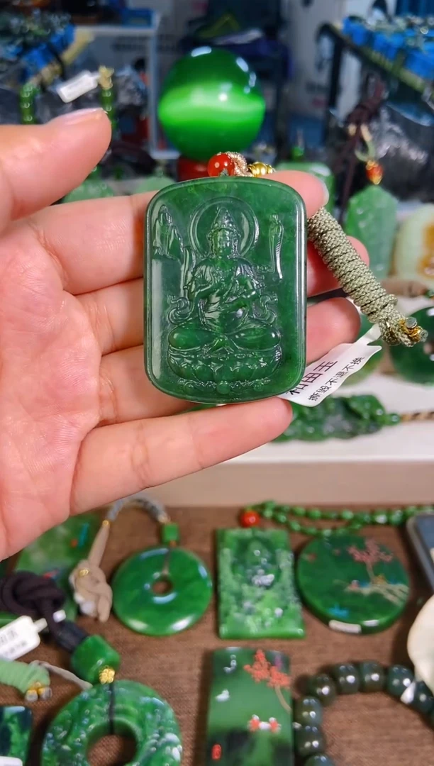 和田玉未镶嵌挂件1