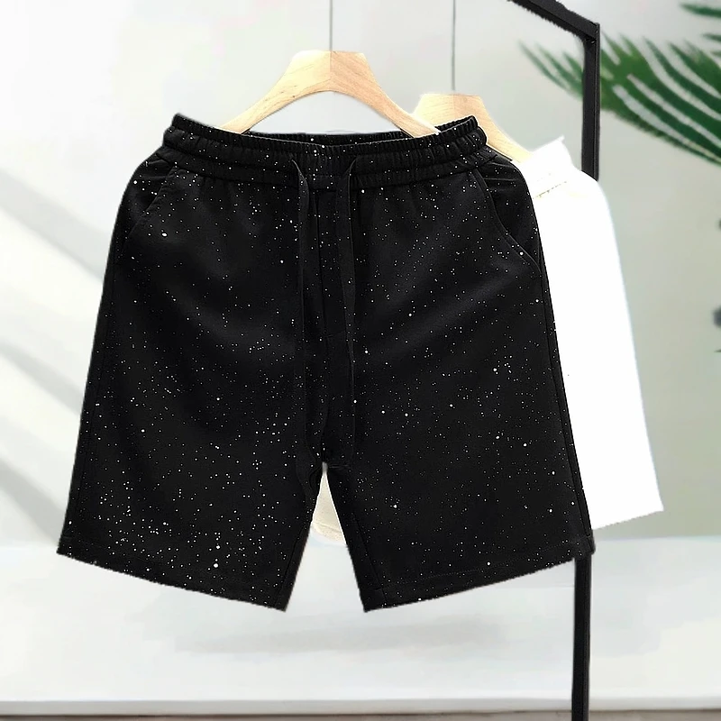 仓石一树个性短裤男款夏季休闲五分裤2025新款男士夏天外穿裤子