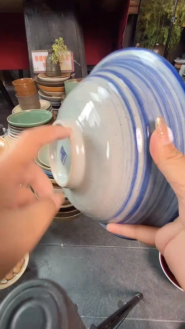 【闪购商品】碗A497青云螺纹碗