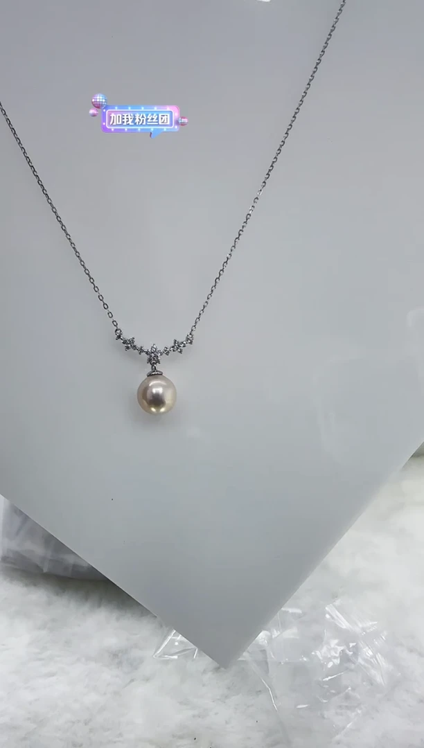 【闪购商品】淡水珍珠DA银S925镶嵌b503 白珠套链
