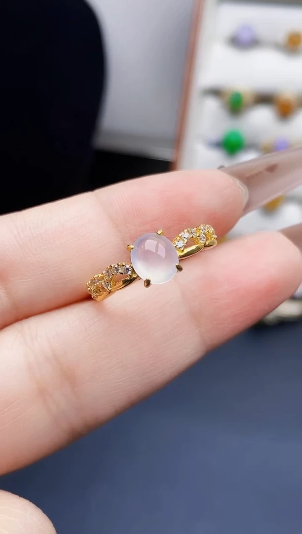 银S925镶嵌戒指翡翠1325