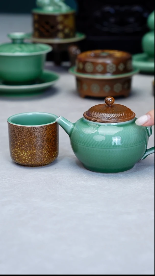 龙泉窑手工茶器包邮