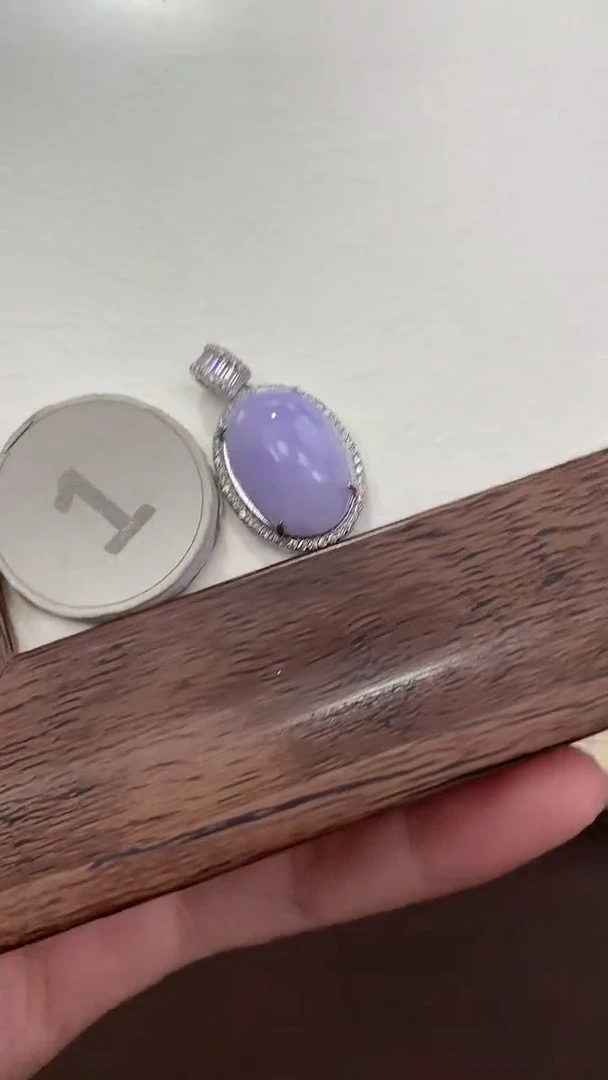 颈饰银S925镶嵌翡翠天然缅甸a货翡翠(多样性发其一