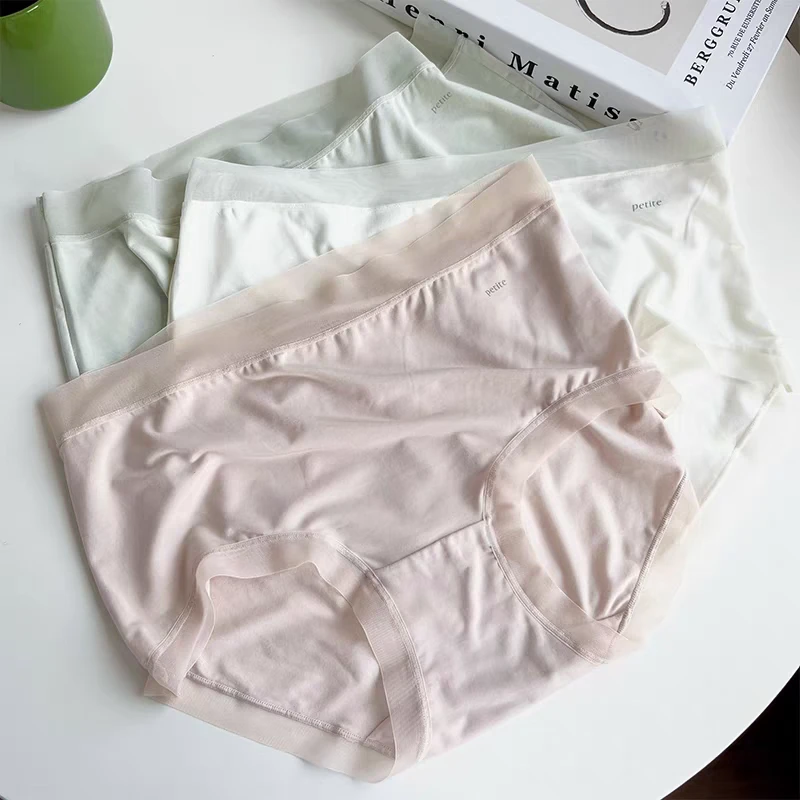 （4条装）高腰浅安夏季超薄柔软亲肤莫代尔棉女士内裤90-130斤