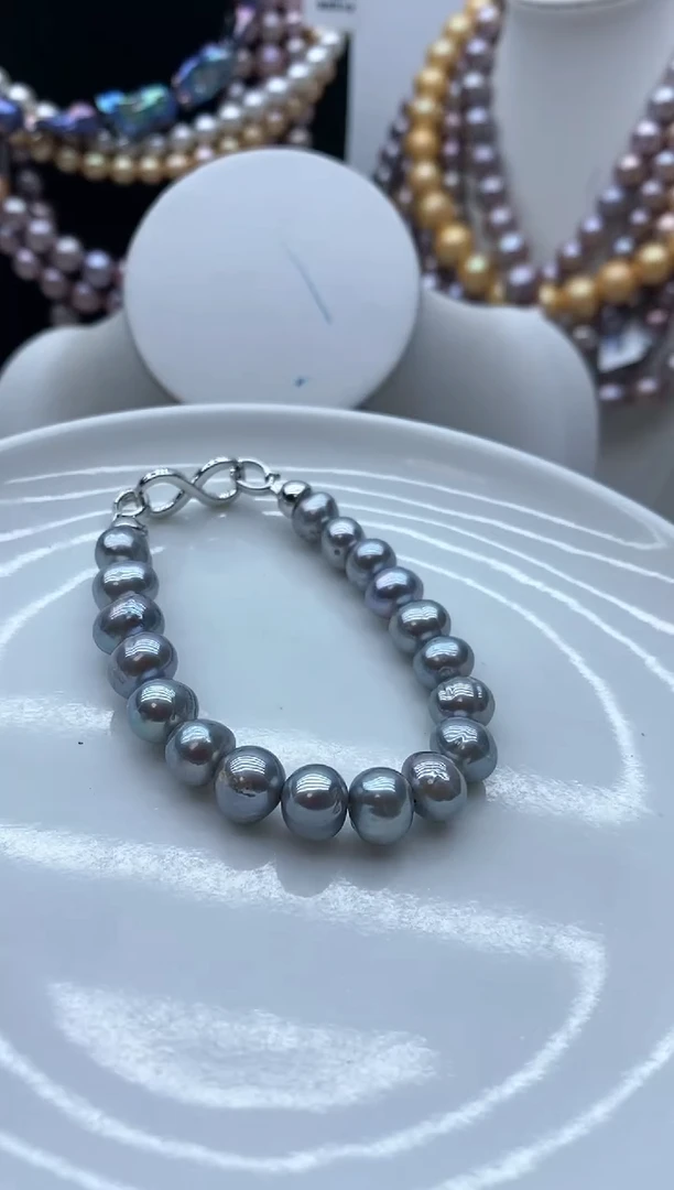 【闪购商品】淡水珍珠颈饰钛钢22