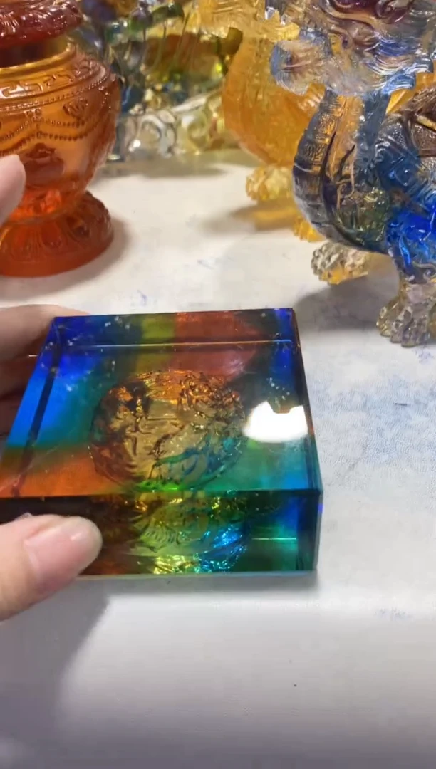 手工艺品琉璃03 双鱼  微瑕介意勿拍 不退不换 不带礼盒