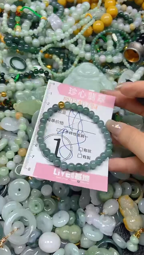 翡翠未镶嵌颈饰闪购0240794多样性发其一