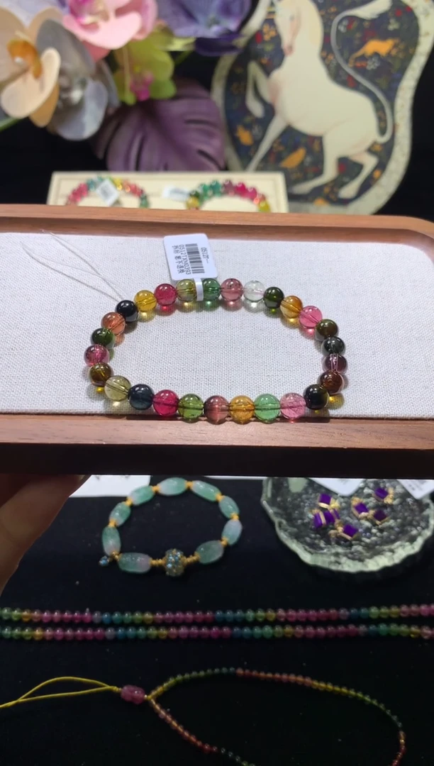 手串未镶嵌碧玺约7mm 糖果单圈